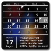 Calendar Widget Month + Agenda